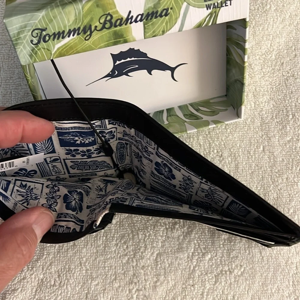 Tommy Bahama Black Leather Wallet